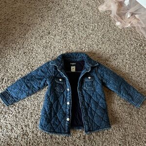 Blue Quilted Kids Jacket 18M
